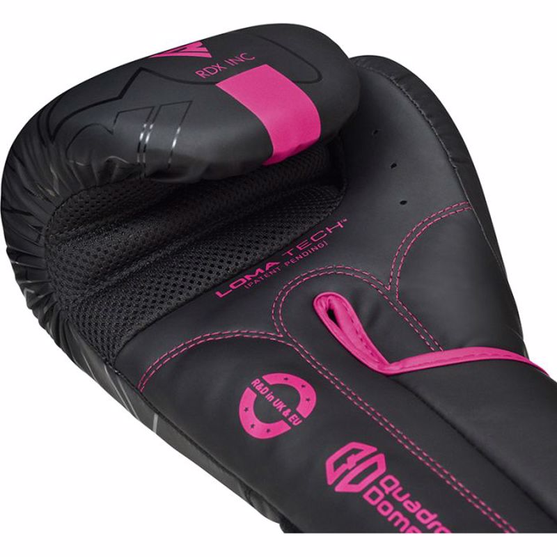 RDX F6 KARA BOXING GLOVES - black/pink